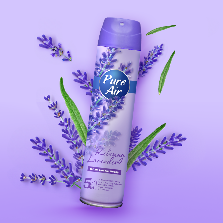 Xịt phòng thơm Pure Air - Hương Hoa Oải Hương
